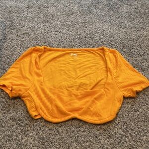 pacsun xsmall tank yellow/orange